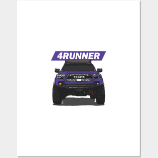 4Runner Toyota Front View - Purple Posters and Art